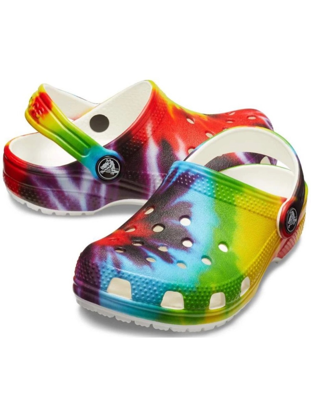 Crocs Classic Tie Dye Clogs Rainbow Kids Size 10